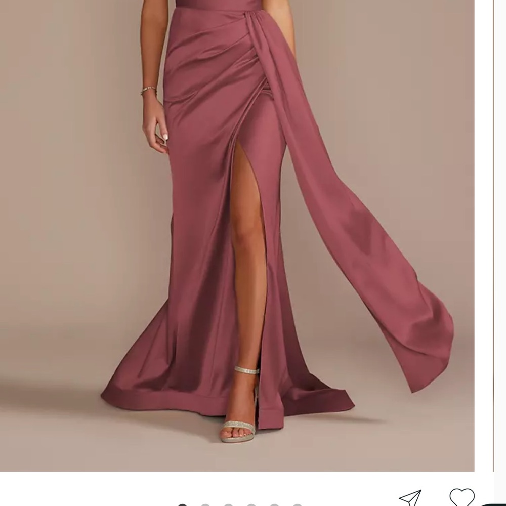 Elegant Mauve Evening Skirt